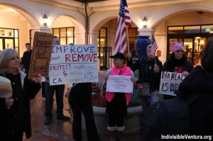 Pro ACA demonstrators at Julia Brownley's Heathcare Town Hall