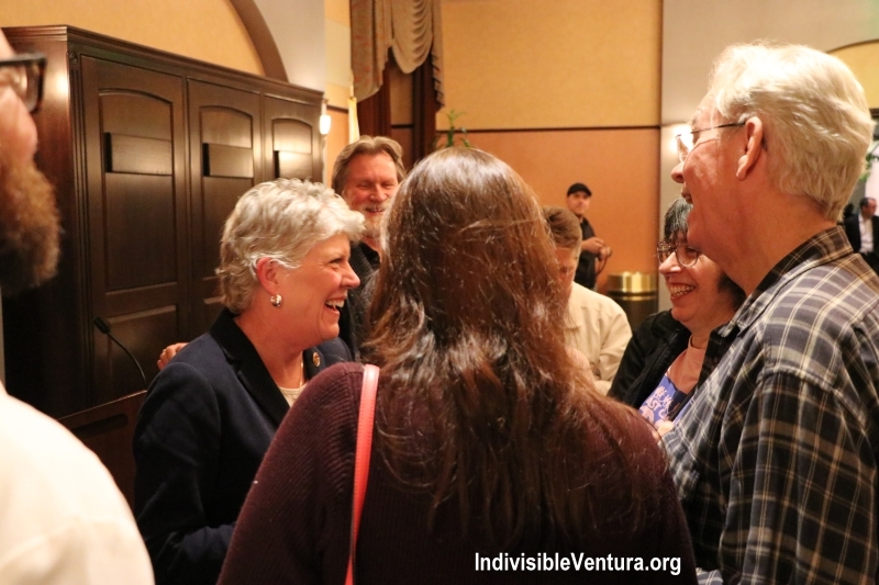 John, Adriene, and Veronica get some one-on-one time with Congresswoman Brownley