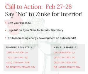 No on Ryan Zinke for Interior Secretary