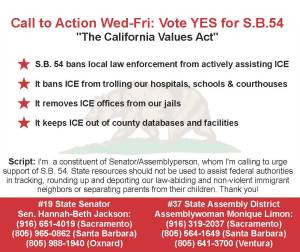 Vote Yes on the California Values Act, S.B. 54
