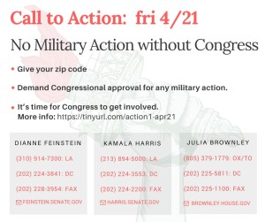 Tell Trump no military action without Congress!