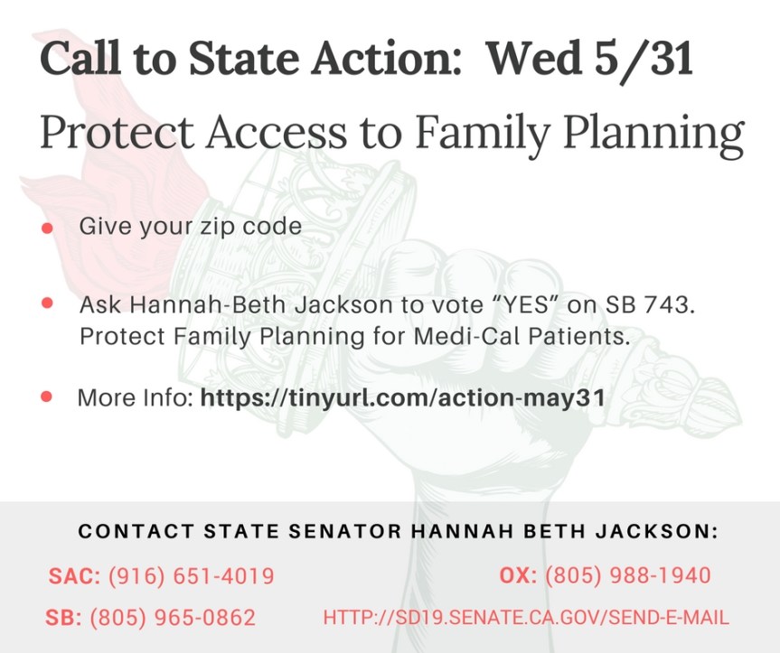 Now is the time to ensure California women & their families have family planning services they need.&nbsp;(SB743)