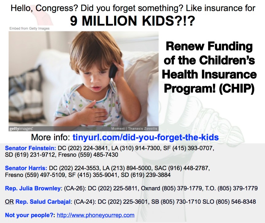 Hello, Congress? Did you forget something? Like health insurance for 9 MILLION&nbsp;KIDS?!?