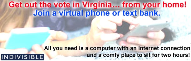 Get out the vote in Virginia… from your home! Join a virtual phone or text&nbsp;bank.