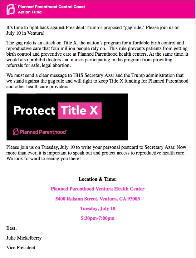 planned parenthood action