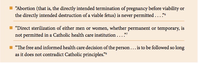 catholic healthcare directives