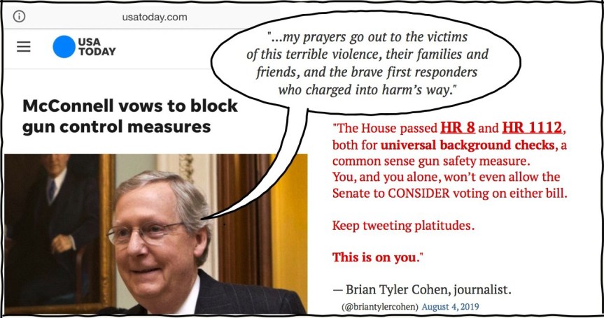 Mon 8/5: Senators, get back to D.C. and vote on these gun&nbsp;bills!