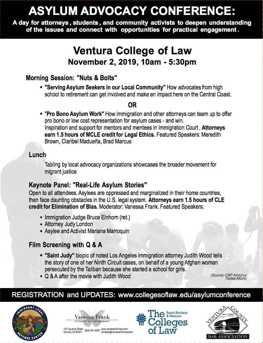 asylum advocacy event