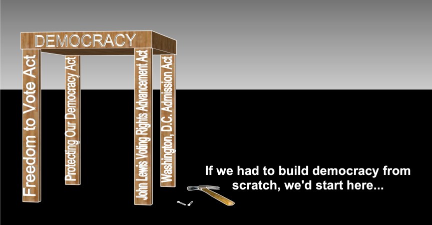 Democracy won’t stand up by itself.  Our job is to tell legislators to do their&nbsp;job.