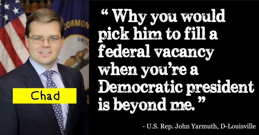 It’s not just Chad. Tell your senators – No more Federalist Society members and FILL THOSE JUDICIAL VACANCIES&nbsp;NOW!