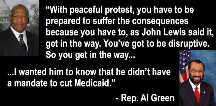 TWO actions to tell your member of Congress that they should have walked out with&nbsp;Al.