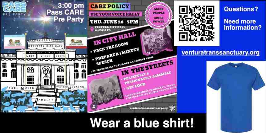 Ventura City Council CARE Policy – Special Meeting Thursday 6/26 and  Pass CARE&nbsp;Pre-Party!